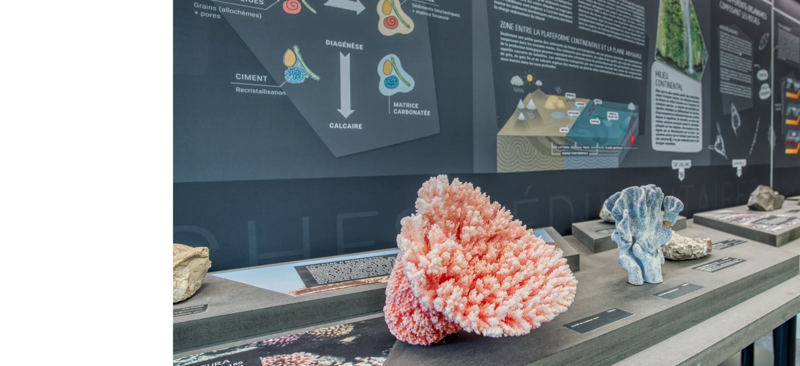 Panneaux didactiques sur la géologie et la formation de la planète terre @Thomas Masotti